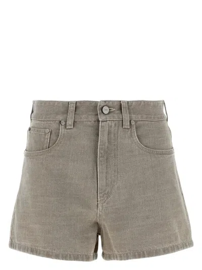 Fendi Toffee Cotton Clothing Shorts In Gray