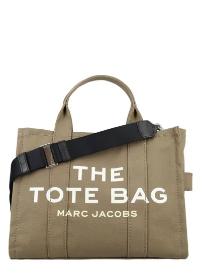 Marc Jacobs The Canvas Medium Tote Bag In Green Canvas  In Green