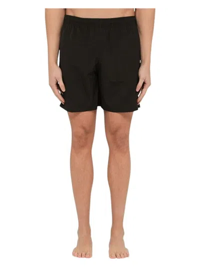 Alexander Mcqueen Black Nylon Swimming Shorts In Black
