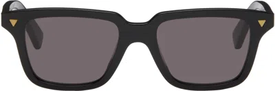 Bottega Veneta Black Triangle Stud Rectangular Sunglasses