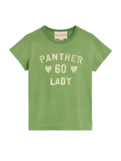 Valentino Playful Printed Cotton T-shirt With Bold Lettering