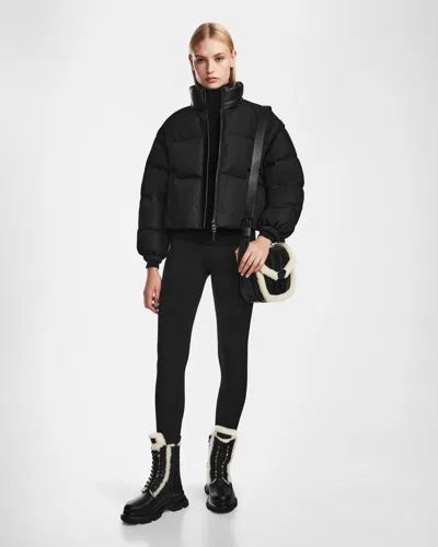 Rudsak Oprah Women's Convertible Down Puffer With Removable Sleeves