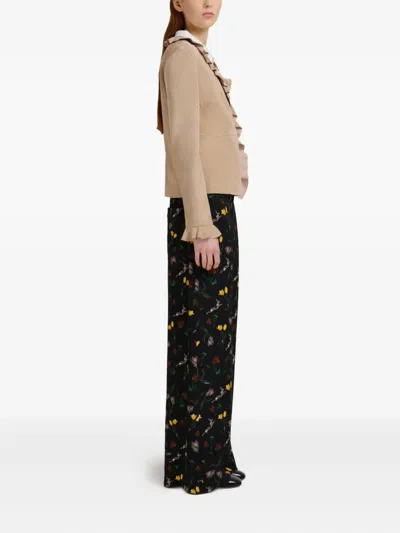 Marni Floral-print Wide-leg Trousers