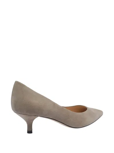 Stuart Weitzman Pointed Toe Suede Finish Pumps In Black