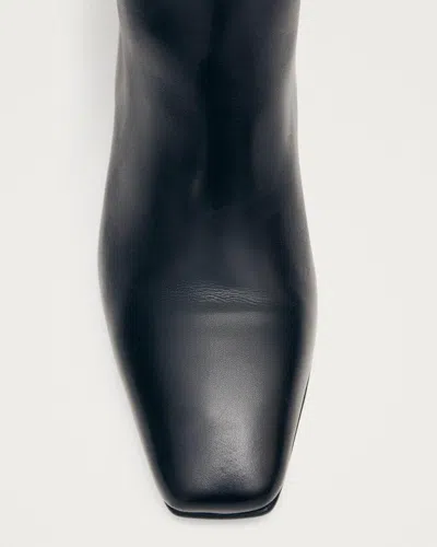 Alohas 50mm Kalila Gathered Leather Boots In Blue