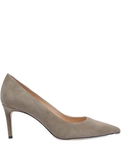 Stuart Weitzman Pointed Toe Suede Stiletto Heel Pumps