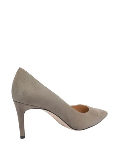 Stuart Weitzman Pointed Toe Suede Stiletto Heel Pumps