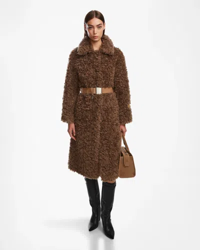 Rudsak Kamilah Women's Textured Wool Teddy Trench