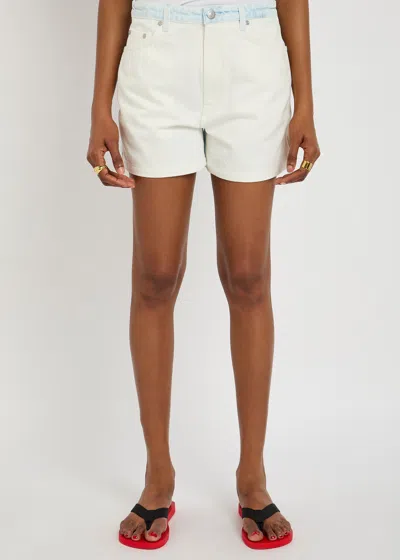 Stella Mccartney Panelled Stretch-denim Shorts