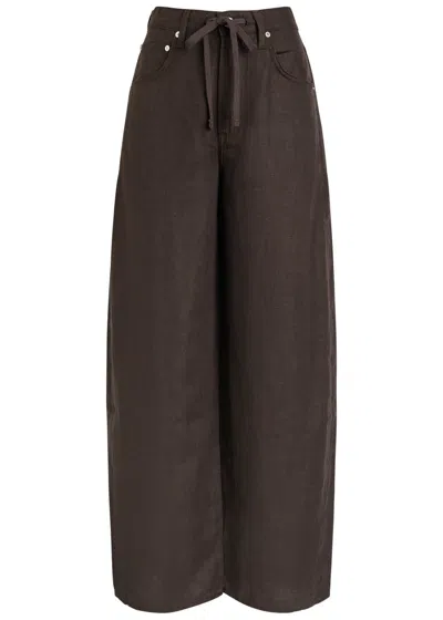 Citizen Of Humanity Citizens Of Humanity Aurora Pull-on Stretch Cotton Pants In Burgundy