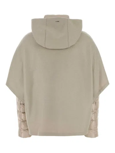 Herno Resort Hood In Ultralight Wool And Nylon In Gray