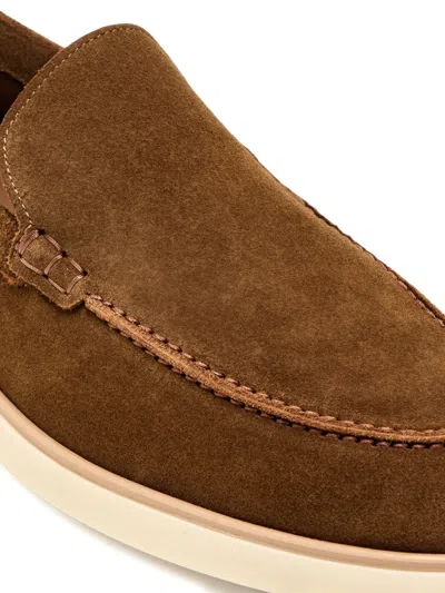 Magnanni Slip-on Suede Loafers In Brown