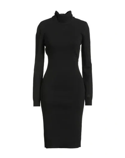 Givenchy Woman Midi Dress Black Size S Wool, Viscose, Cashmere, Polyamide, Elastane