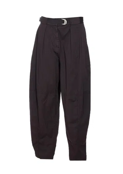 Pinko Belted Wide Leg Tapered Trousers