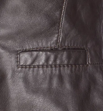 Pinko Leather Vest With V-neck And Front Pockets In Black