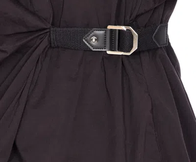 Pinko Draped Mini Dress Belted Waist