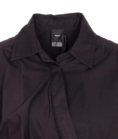 Pinko Draped Mini Dress Belted Waist