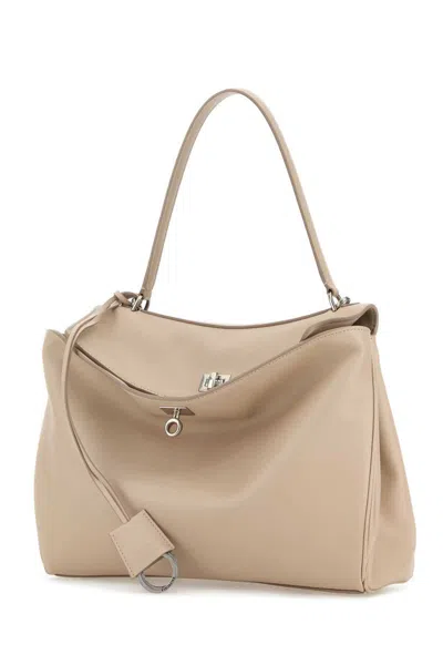 Balenciaga Women's Sand Leather Medium Rodeo Handbag In Neutral