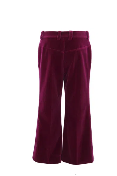 Chloé Purple Cotton Pants