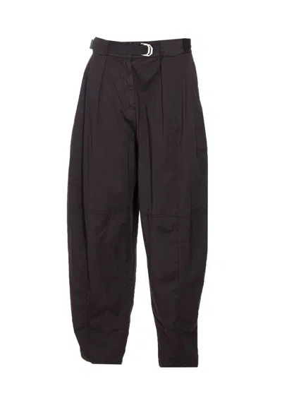 Pinko Belted Wide Leg Tapered Trousers
