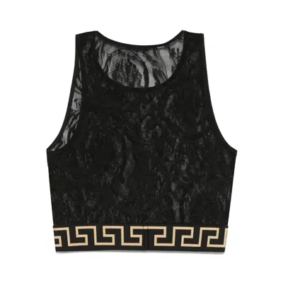 Versace Underwear Top Baroque Jacq Clothing In Blue