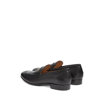 Valentino Garavani Men Vlogo Signautre Leather Loafers In Black