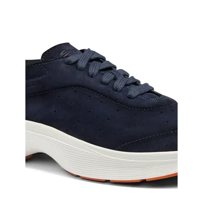 Santoni Bounce Lace-up Sneakers In Blue