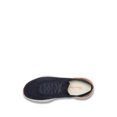 Santoni Bounce Lace-up Sneakers In Blue