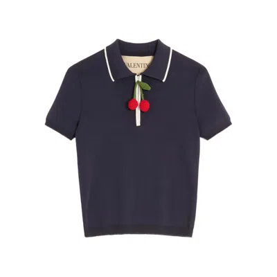 Valentino Polo Shirt Cotton Embroidered Detail