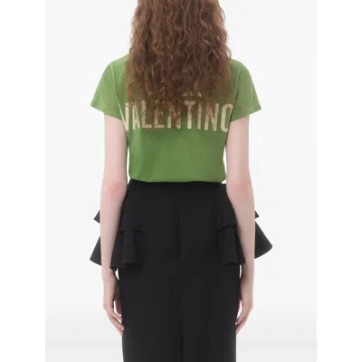 Valentino Playful Printed Cotton T-shirt With Bold Lettering