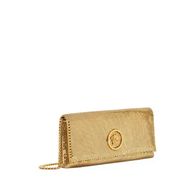 Versace Clutch With Shimmering Crystals