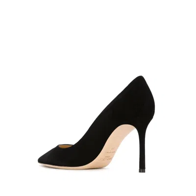 Jimmy Choo Womens Black Romy 100 Suede Courts 4.5 In Black