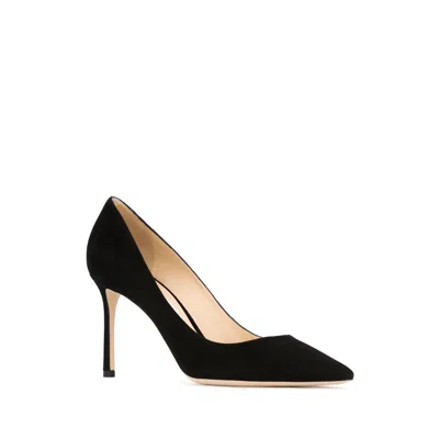 Jimmy Choo Womens Black Romy 100 Suede Courts 4.5 In Black