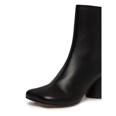 Mm6 Maison Margiela Mm6 By Maison Margiela Ankle Boots With Distinctive Seam Detail And Block Heel In Black