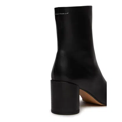 Mm6 Maison Margiela Mm6 By Maison Margiela Ankle Boots With Distinctive Seam Detail And Block Heel In Black