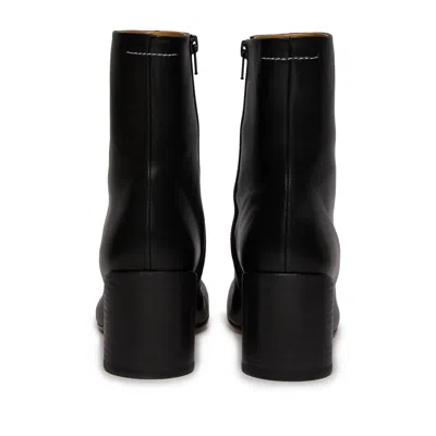 Mm6 Maison Margiela Mm6 By Maison Margiela Ankle Boots With Distinctive Seam Detail And Block Heel In Black
