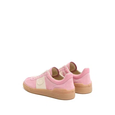 Valentino Round Toe Suede Sneakers With Stud Detail
