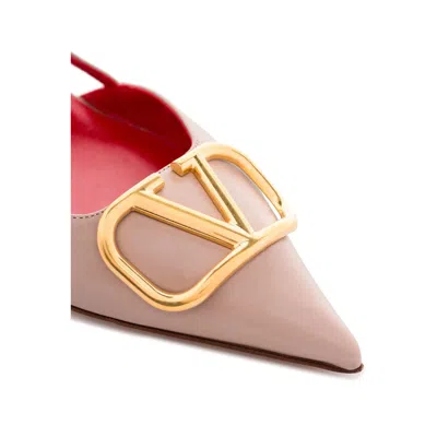 Valentino Garavani Women Vlogo Signature Leather Slingback Pumps