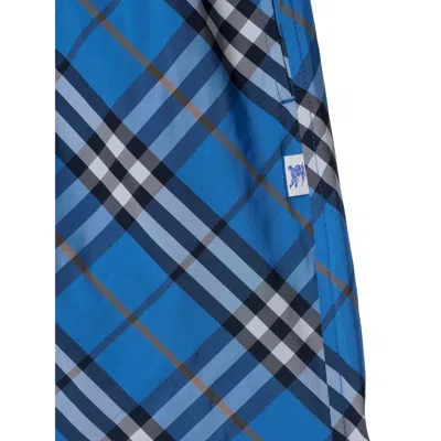 Burberry Check Drawcord Elastic Waist Swim Shorts