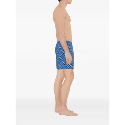 Burberry Check Drawcord Elastic Waist Swim Shorts