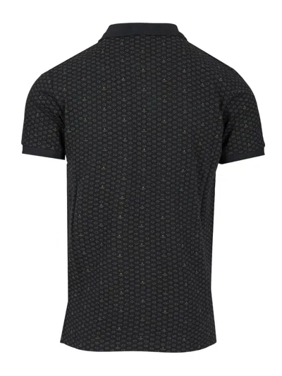 Vivienne Westwood Polo In Piquet Stampato   Uomo In Black