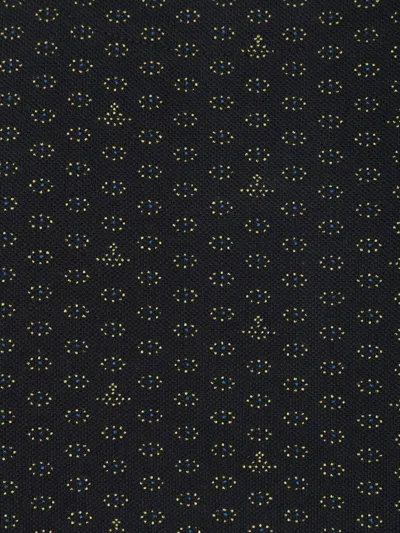 Vivienne Westwood Polo In Piquet Stampato   Uomo In Black