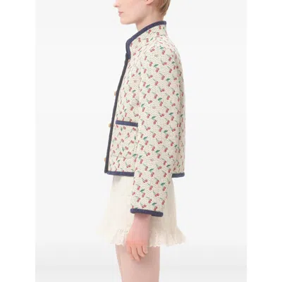 Valentino Jacquard Jacket With Button Detailing And Front Pockets