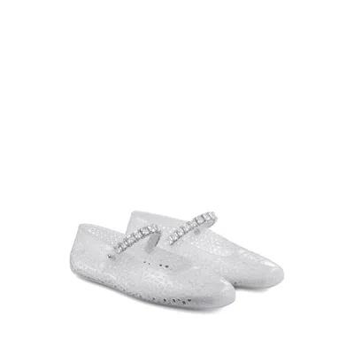 Jimmy Choo Transparent Rubber The Jelly Ballerinas