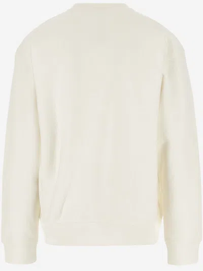 Carhartt Wip American Script Cotton-blend Sweatshirt In Neutral
