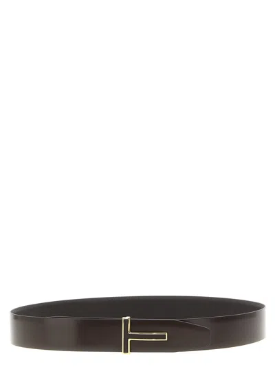 Tom Ford T Belts Brown In Black