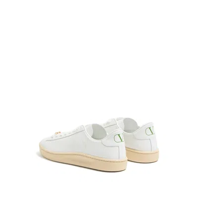 Valentino White Leather Vlogo Signature Sneakers
