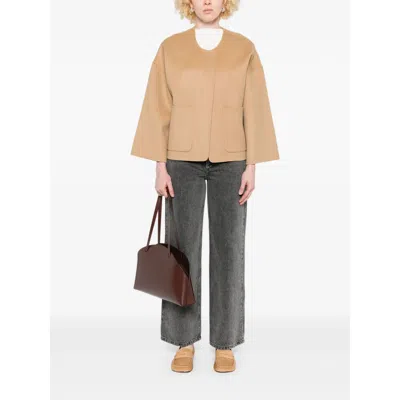 By Malene Birger Jacquie Wool Jacket In Nude