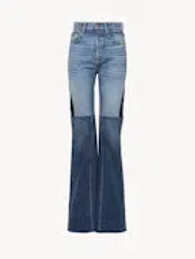 Chloé Patchwork Rigid High-rise Flared-leg Jeans