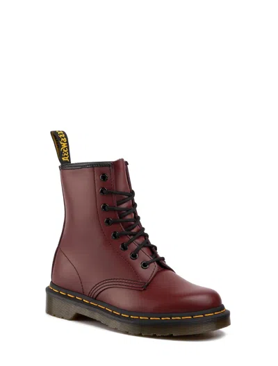 Dr. Martens' Anfibi Stringati 1460 Red Smooth